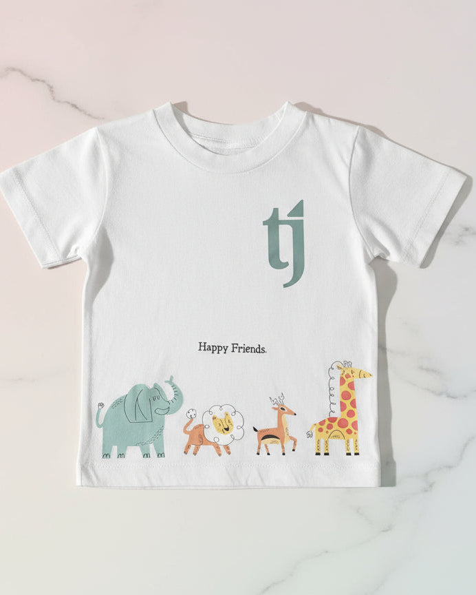 “Safari Parade” Premium Cotton Short Sleeve T-Shirt (Ages 2–6 Years)