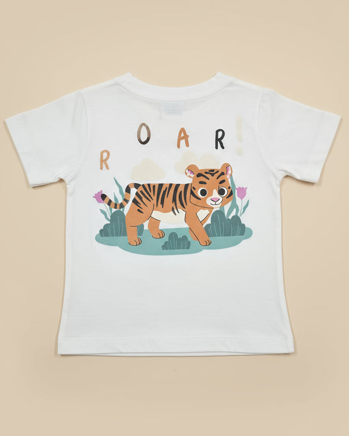 “Roar Tiger” Premium Cotton Short Sleeve T-Shirt (Ages 18 Months - 6 Years)