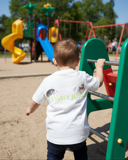 “Forest Friends” Premium Cotton Short Sleeve T-Shirt (Ages 2–6 Years)