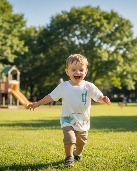 “Safari Parade” Premium Cotton Short Sleeve T-Shirt (Ages 2–6 Years)