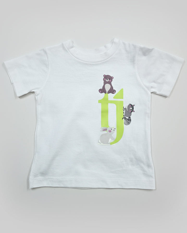 “Forest Friends” Premium Cotton Short Sleeve T-Shirt (Ages 2–6 Years)