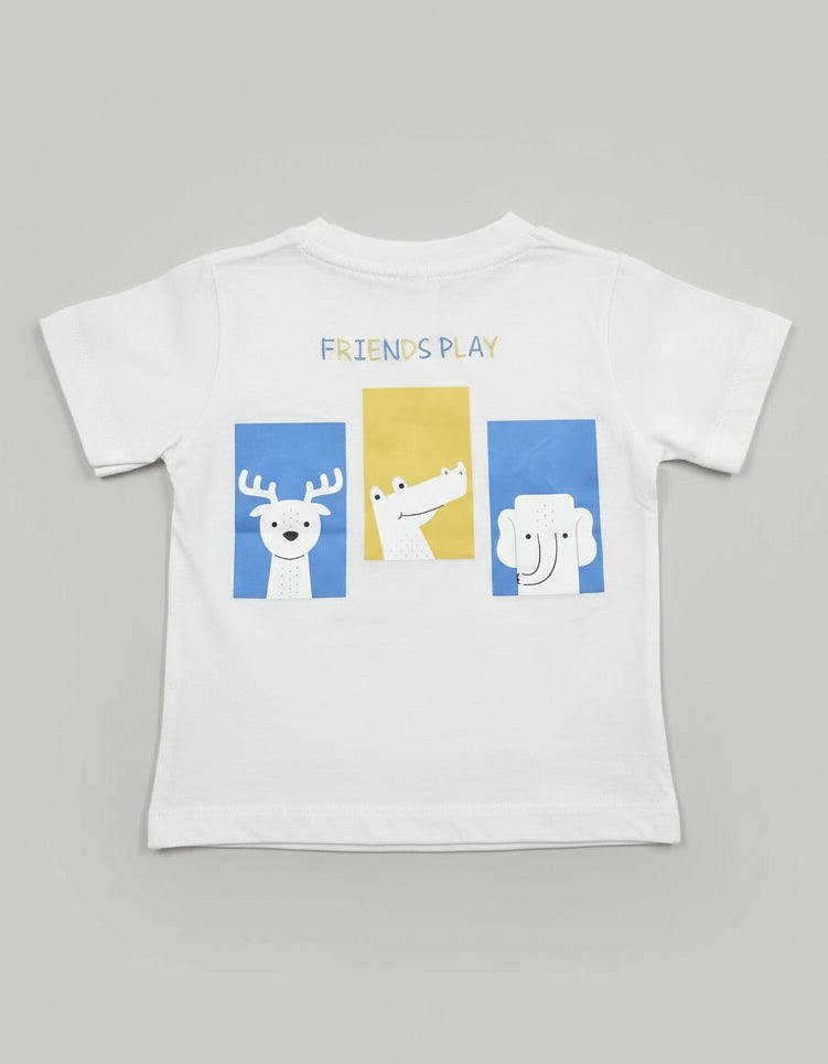 “Friends Play” Premium Cotton Short Sleeve T-Shirt (Ages 18 Months - 6 Years)