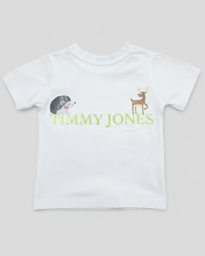 “Forest Friends” Premium Cotton Short Sleeve T-Shirt (Ages 2–6 Years)