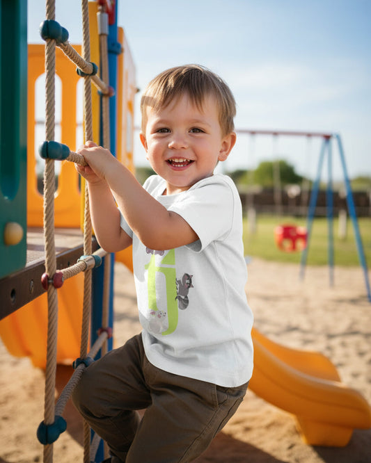 “Forest Friends” Premium Cotton Short Sleeve T-Shirt (Ages 2–6 Years)